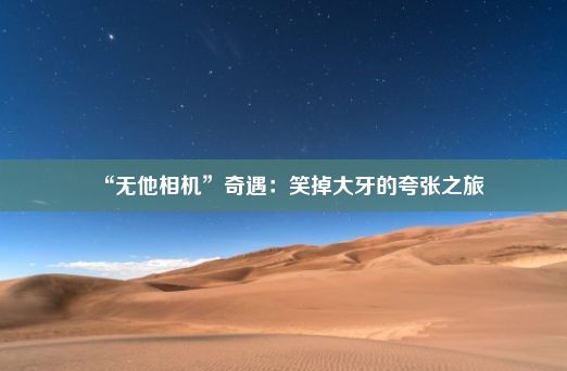 “无他相机”奇遇：笑掉大牙的夸张之旅